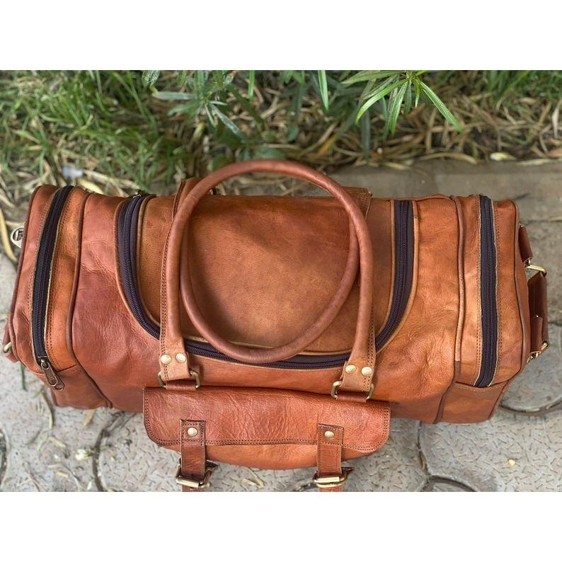 Handmade Genuine Leather Duffel Bag, Weekender Bag, Travel Bag, Luggage Bag, Holdall Bag, Overnight Bag, Gym Bag Best Gift for Men & Women