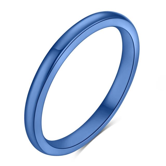 2mm Titanstahl Dreifarbiger Kombinationsring Schlicht Glatt Mode Kristall aus Österreich Für Damen Mädchen Oder Herren Hochzeitsgeschenk