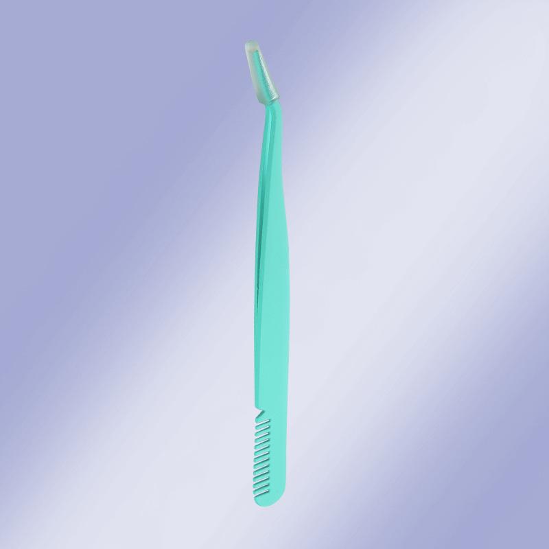 Wearable Mascara Applicator with Comb & Stainless Steel Eyelash Tweezers