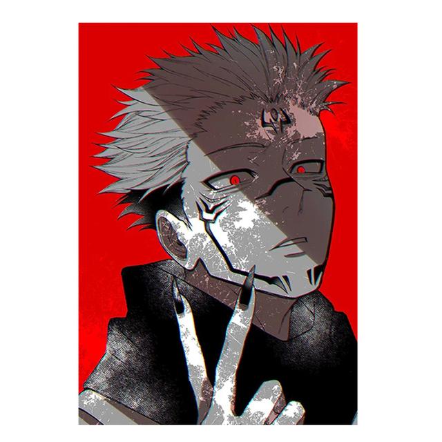 

Настенный постер JiuJitsu Kaisen Sukuna, Спальня мальчика, Кабинет, Домашнее украшение, Классическое японское аниме Cuadros 21cm×30cm NoFrame
