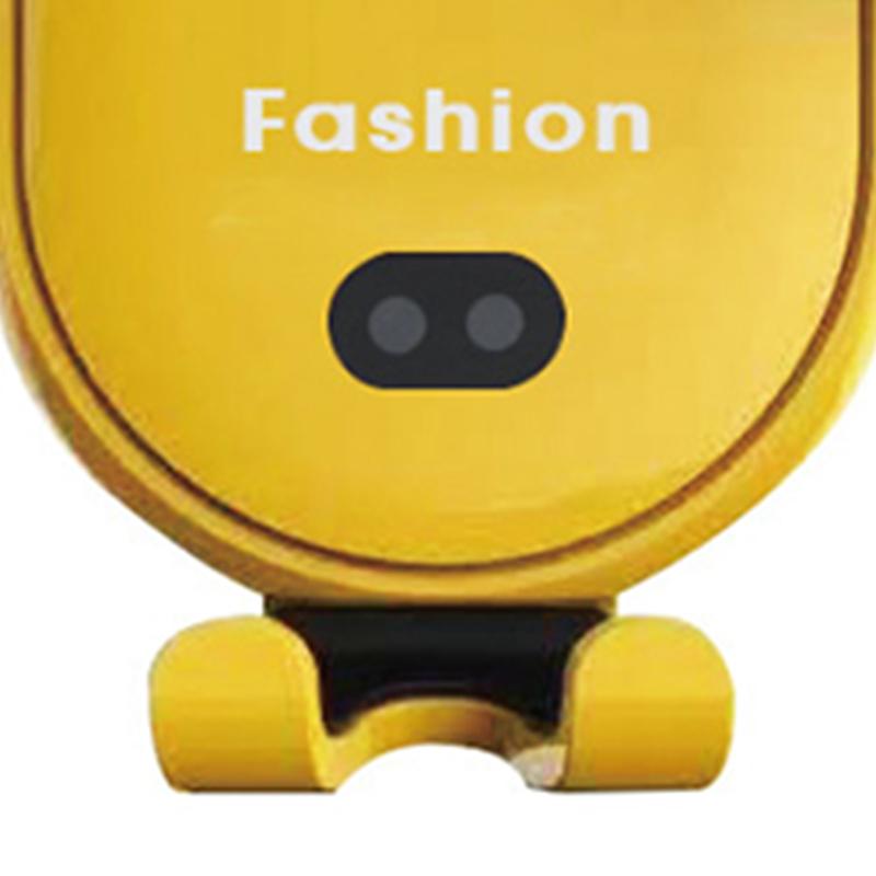 Kabelloses Autoladegerät Handy-Ladedock Halter Ständer Halterung mit Auto-Teleskopklemme Gelb