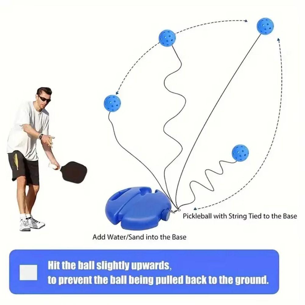 Water-Fillable Tennis Trainer Creative Pickleball Training Aids Pickleball Trainer  Outdoor
