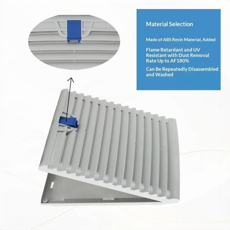 High Efficiency Air Ventilation Filter Panel ABS Cabinet White Fanless for Server Room Ventilation System