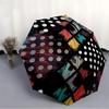 1pc Abstract PatternAutomatic Open/close Folding Umbrella, Compact Portable Travel Umbrella, Perfect Birthday/Holiday, Cute Umbrella y031