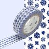 Masking Tape - MT - Blue Flowers - Repositionable Adhesive - Made In Japan - Washi Paper
