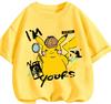 Breathable Summer Short Sleeve T Shirt Pikachu Casual Leisure Style Classic Cartoon Design For Children 3 To 14