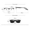 2 In 1 Optical Lens Sunglasses Lens Magnetic Clip Set Colorful Sunglasses Myopic Eyeglasses Metal Half-Frame Design
