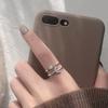 VENTFILLE 925 Sterling Silver Moon Tassel Opening Female Fashion Ins Ring Dropship Wholesale