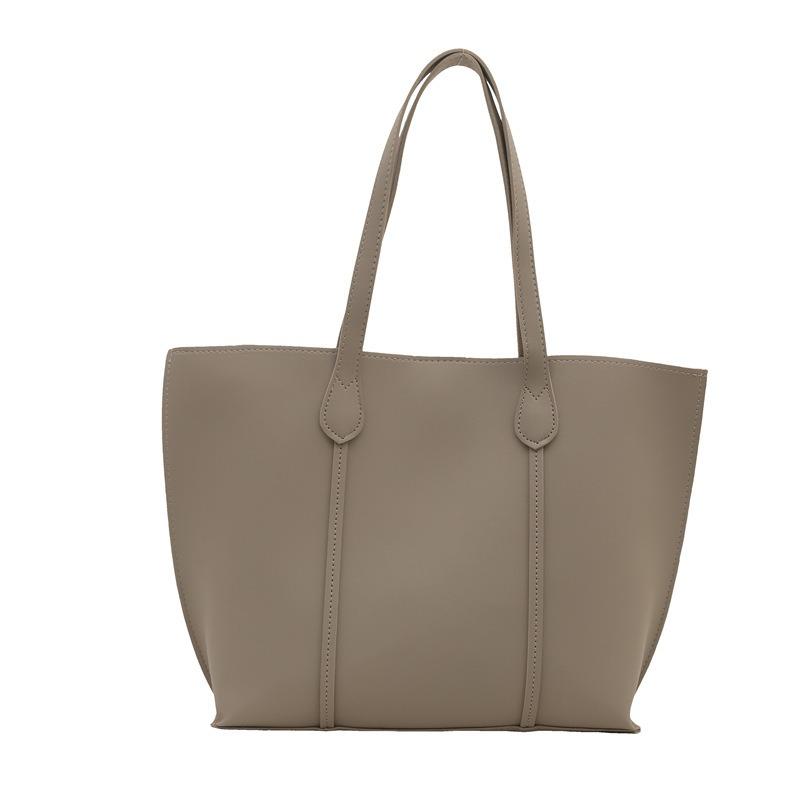 Fashion Splicing Portable Shoulder Bag Women's Autumn and Winter New Simple Solid Color Underarm Bag Versatile Tote Bag