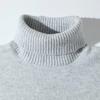 Men Korean Turtleneck Sweater 2026 Man Hight Collar Knitted Sweater Fashion Casual Sweater Autumn Winter Men Thick Warm Pullover