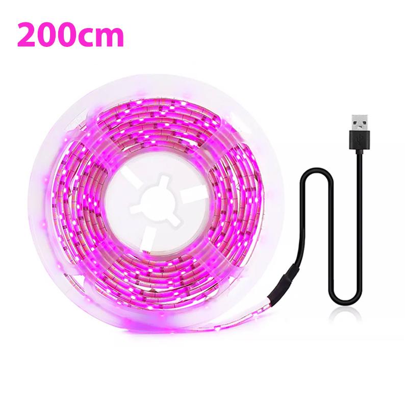 

5 В USB светодиодный светильник для выращивания растений, полный спектр, фитолампа 1 м, 2 м, 3 м, полосы для семян, цветов, тепличная палатка, гидропонное освещение растений