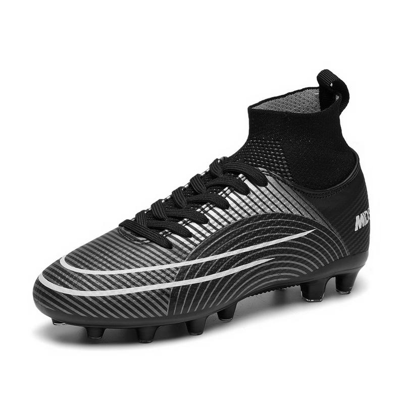 

Training Shoes Sneakers Competition Large Size Spring Ball Youth High Top Soccer Shoes Male Student Spikes 45