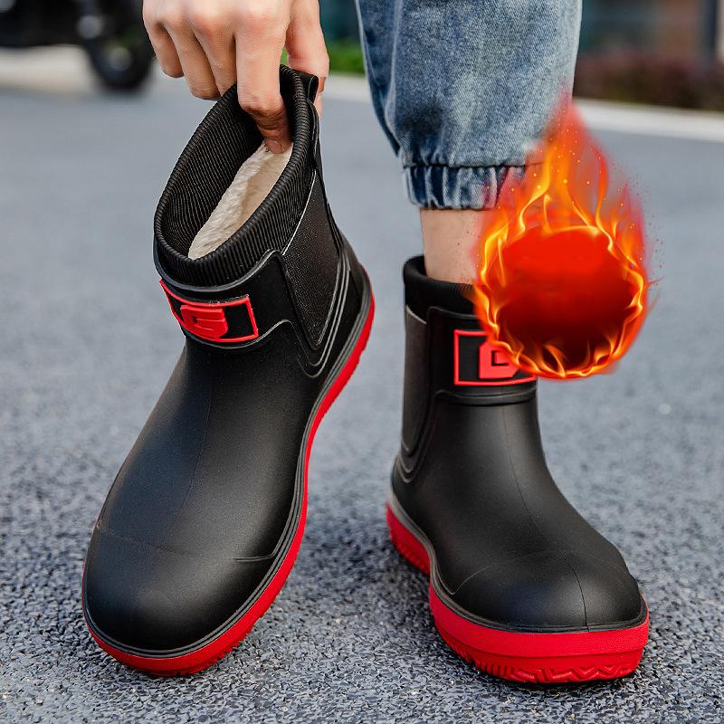 Nowe Męskie Kalosze Wysokiej Jakości Antypoślizgowe Wodoodporne Buty dla Mężczyzn Odporne na Zużycie Buty Deszczowe na Zewnątrz Wygodne Buty na Ryby Kemping