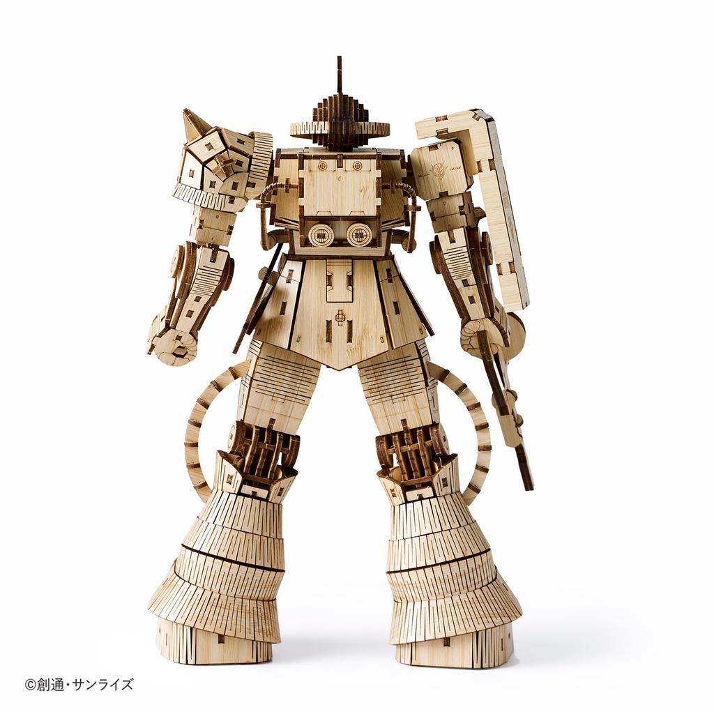 Zaku II Bamboo 3D Puzzle A DIY craft kit for kids and adults alike Educational toy for boys and girls A perfect 3D art piece and gift for adults