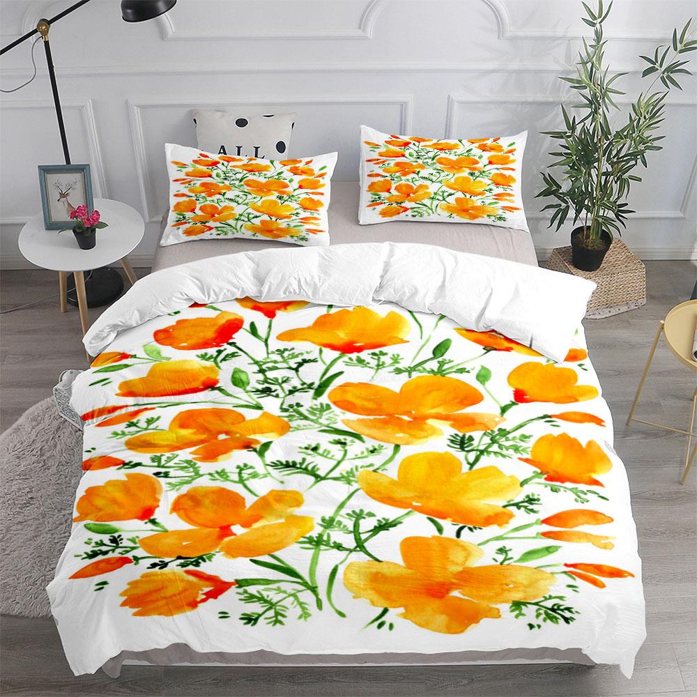 

Комплект пододеяльников Fluid Sunflower Blue King Queen Double Full Twin Single Size Duvet Cover Наволочка Комплект постельного белья EU single(135x200cm)