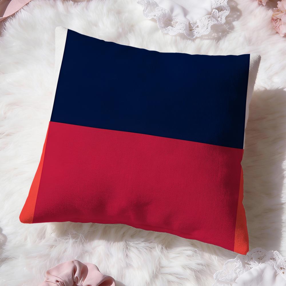 Pure Color Splicing Texture Cushion Cover Premium Comfort Reversible Pillow Cove Two in One Design for Any Room Car Interior