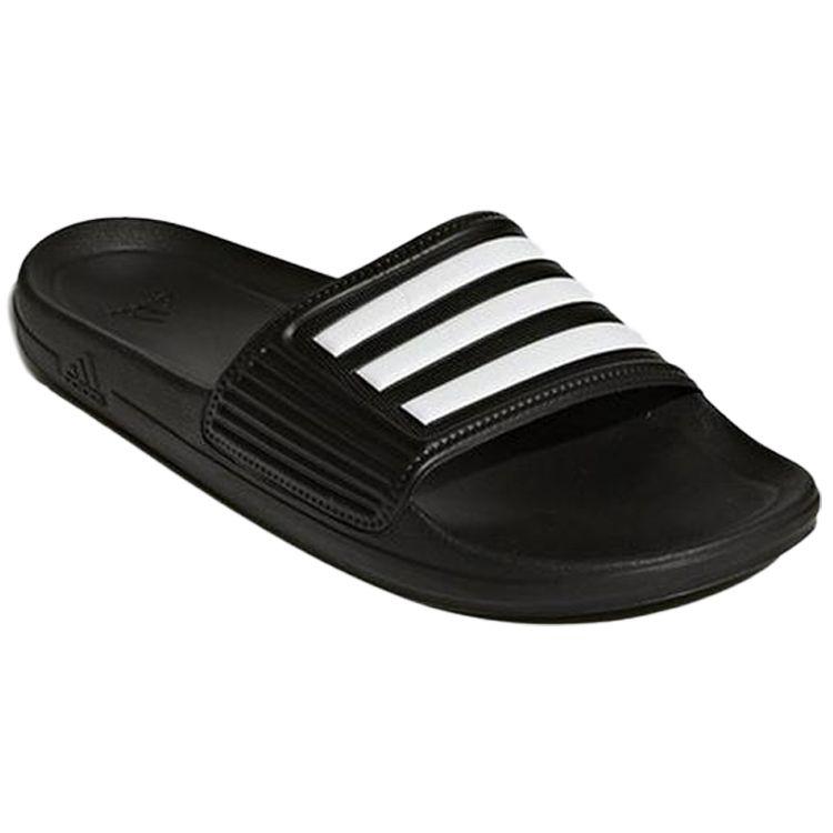 Adidas Phaoxo Fashion Casual Foam Sole Rubber Bottom Non-Slip Slide Sandals Unisex Footwear Black White AQ4761