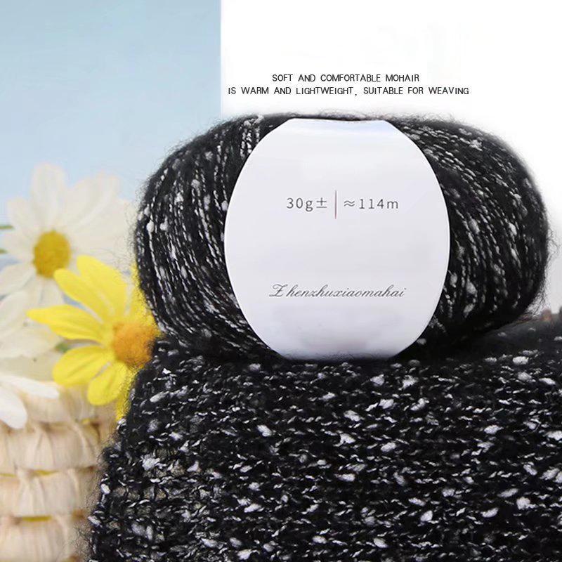 

30г/моток Южноафриканский пони мохер Ручная работа Жемчужный шарф Толстая пряжа Рукоделие Мохеровая пряжа Свитера Кашемировая шерсть Сделай сам