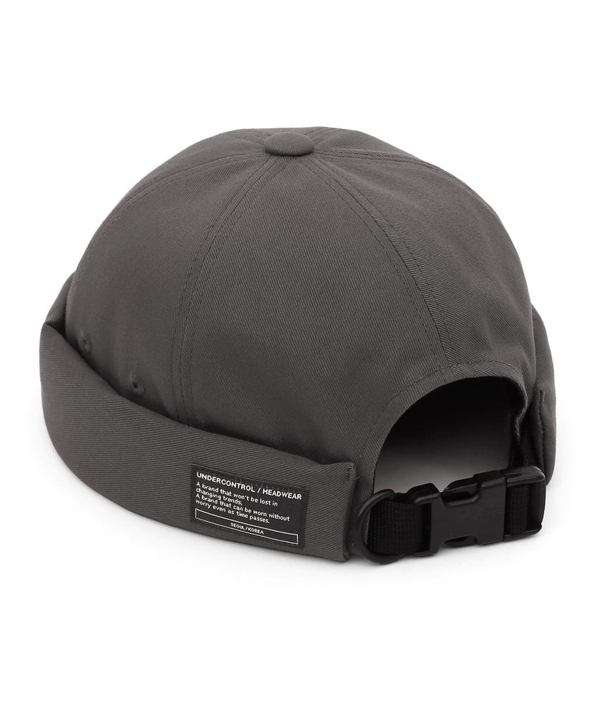 Eondeokeonteulol Cotton Brimless Cap Mold Cap / Twill Cotton / Charcoal