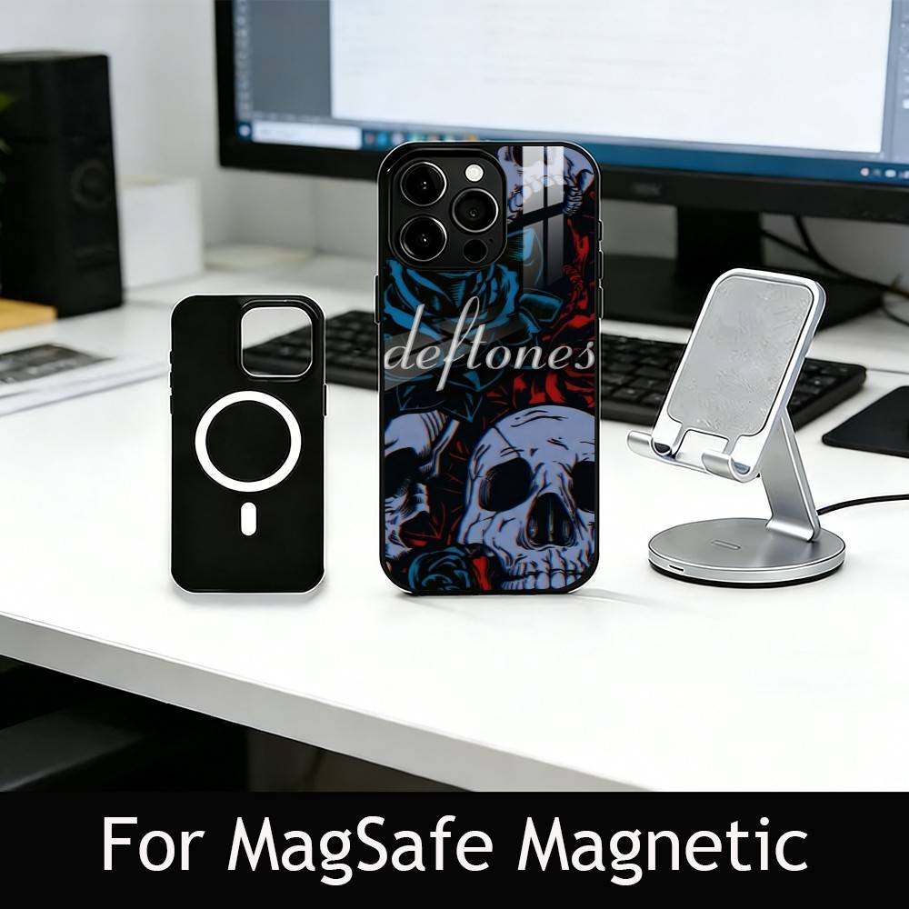 R-Rock B-Band D-Deftones Phone Case For iPhone17,16,15,14,13,12,11 Plus,Pro Magnetic with Magsafe Wireless Charging