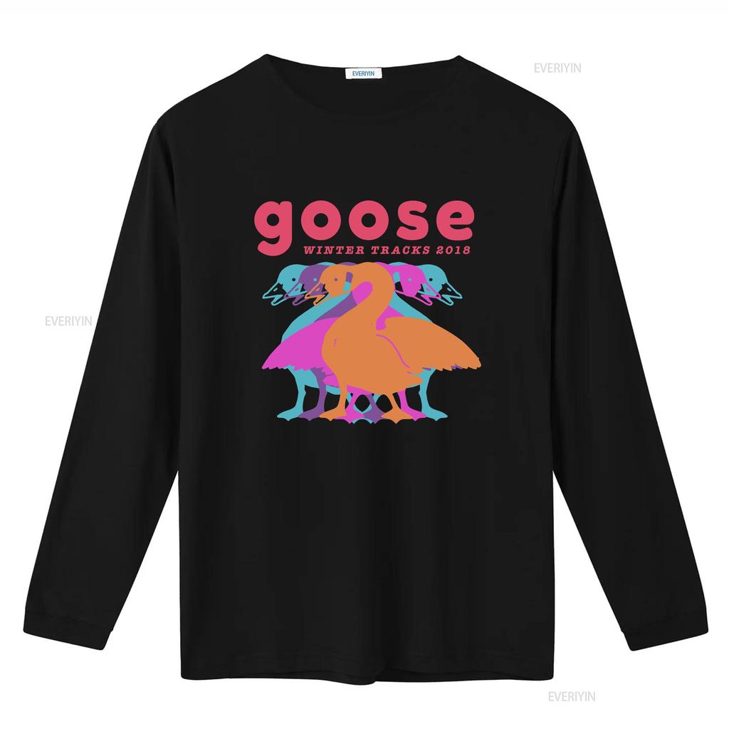 Goose The Band T Shirt new short sleeve hot gift halloween vintage Washed Slightly Unisex fashion Comfortable graphic Casual