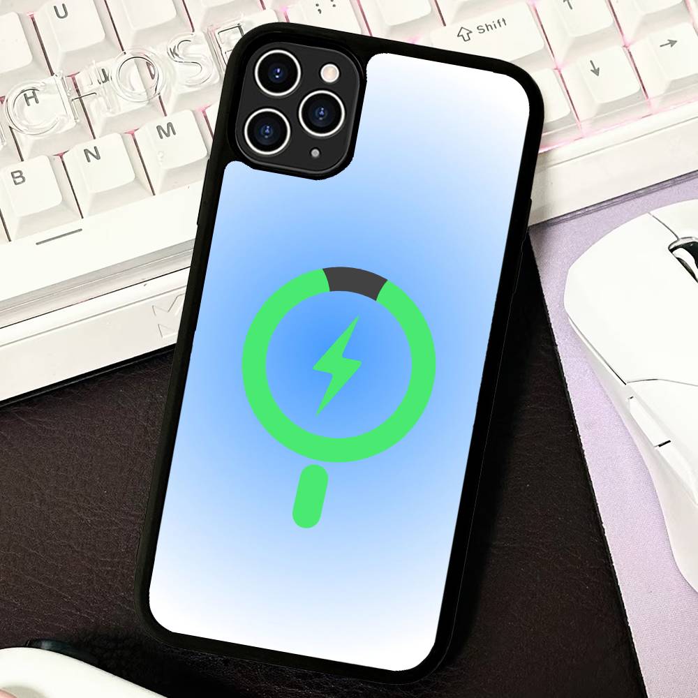 INS Colored Halo Minimalist Style Phone Case Magesafe Magnetic Wireless Charge Case For IPhone 16 11 12 13 14 15 Pro