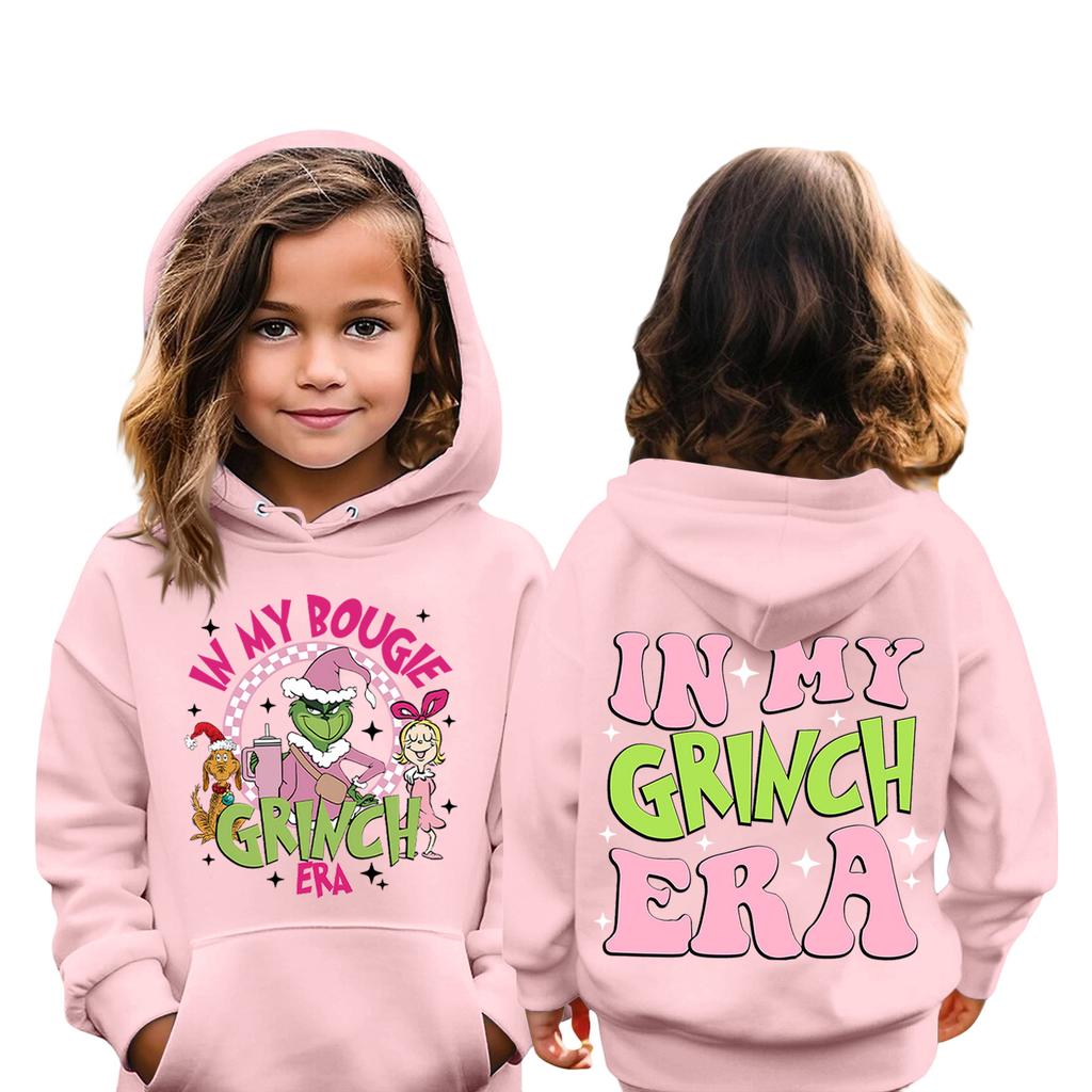 Jul Barnesweatshirt Langermet Lett Casual Hettegenser Løs Komfortabel Barnesweatshirt