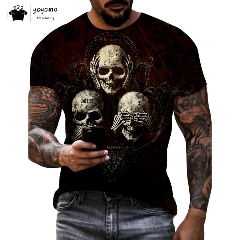 Hot-selling creative and funny 3d printed men's Shirts trendy and fashionable