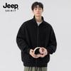 JEEP SPIRIT Men's Stand Collar Cardigan Sweatshirt
