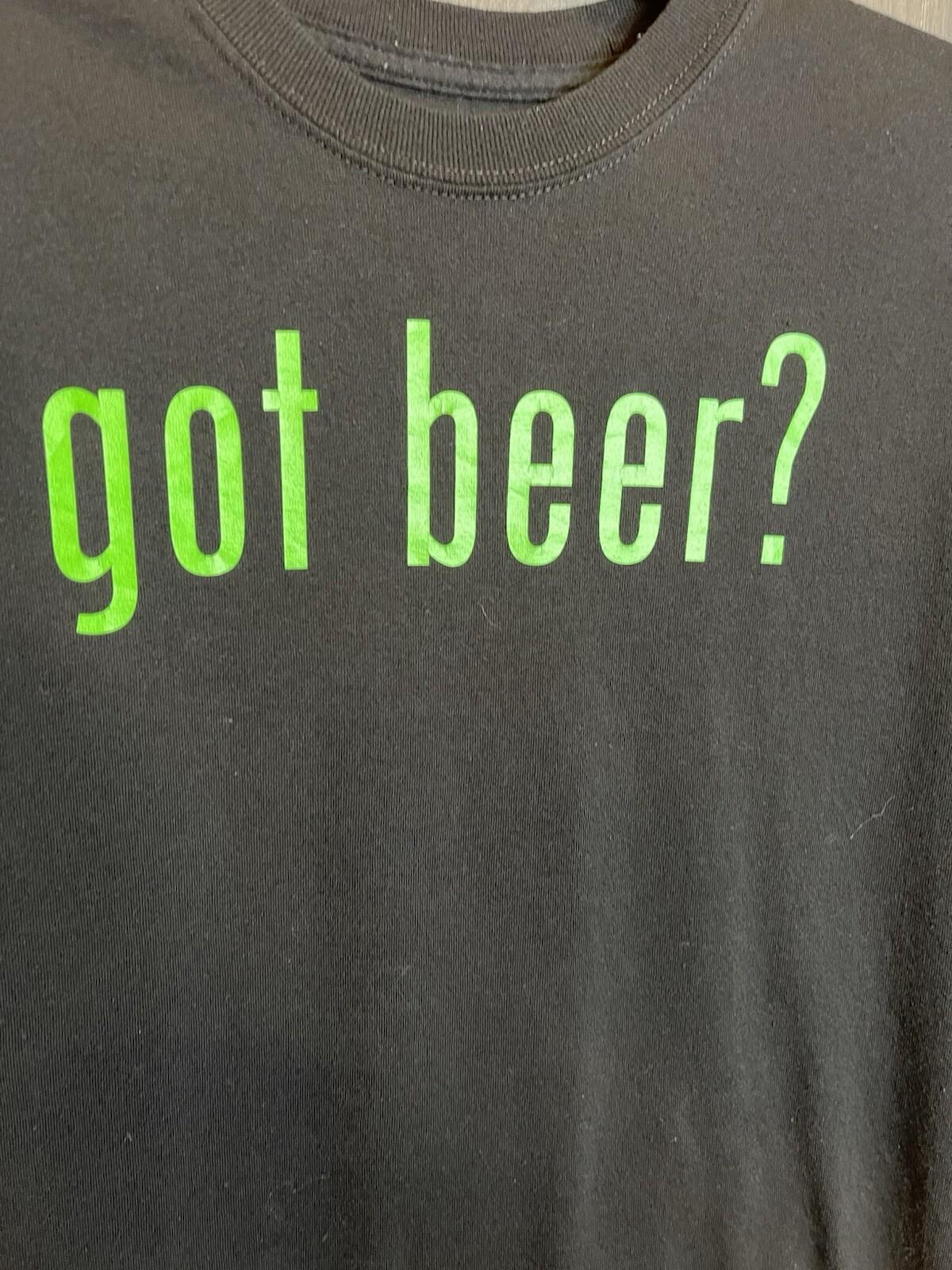 Got Beer? T-shirt Funny Soda Beer Food Tee Shirt Adult Medium Black Unisex T-Shirt M