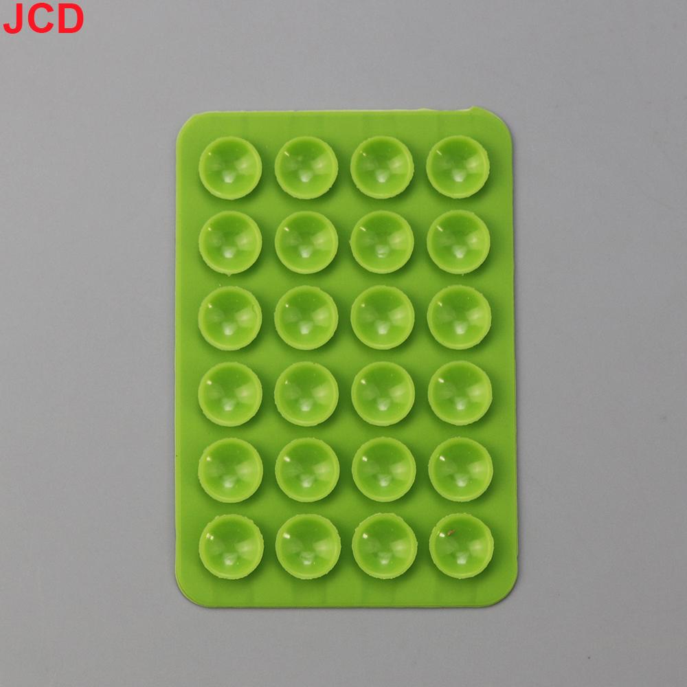JCD 10pcs Suction Cup Wall Stand Mat Multifunctional Silicone Leather Square Phone Case Anti-Slip Holder Mount Suction Cups