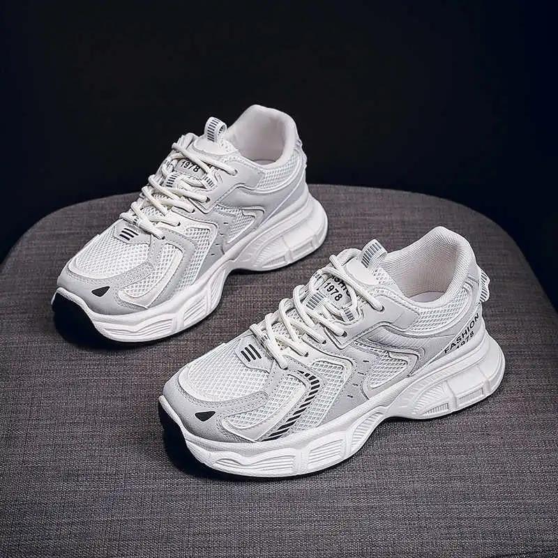 Fashion Anti-skid High Sole Casual Shoes Husband Loafers Woman's Sneakers Basket Running Sports Wide Foot Sneacker 2025elegant