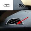 Vinyl Carbon Fiber Cover Trim Dashboard Side Outlet Vent 08-13 For BMW X5 X6 E70