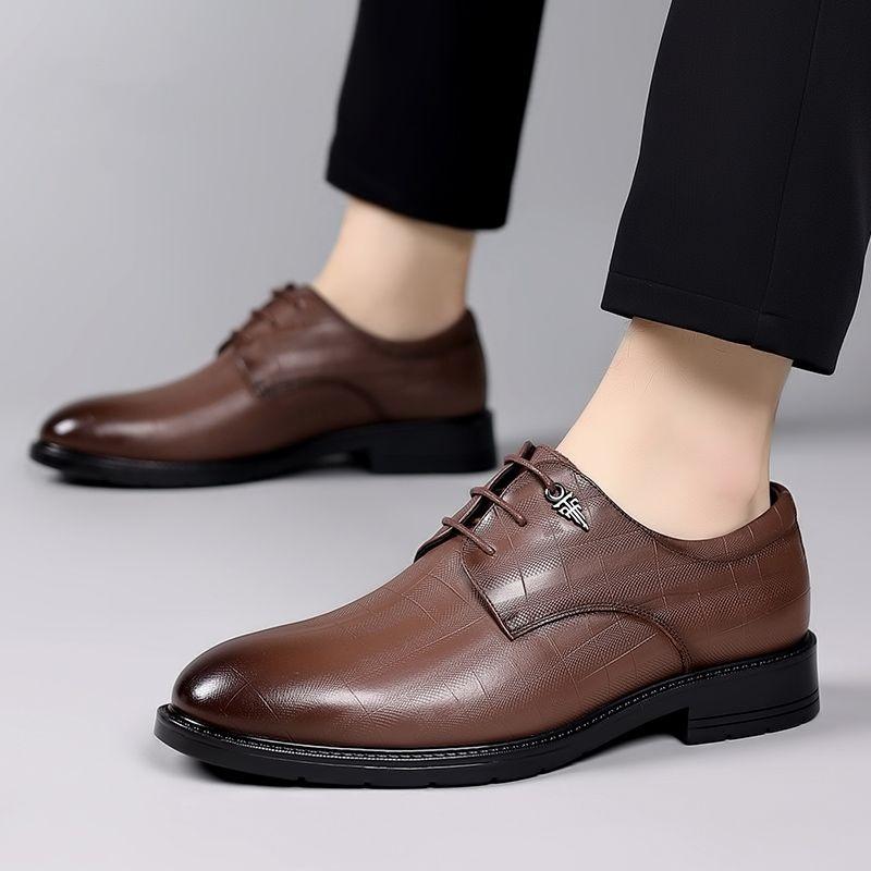 Scarpe da Uomo in Pelle Business Formale Pelle Suola Morbida Superficie Morbida Scarpe in Pelle Casual Britanniche