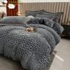 Bettwäscheset Luxus Winter Doppelseitig Milchsamt Bettbezug Bettlaken Kissenbezug Set Bettwäsche Bettwäsche Schlafzimmer Bettdecke Set