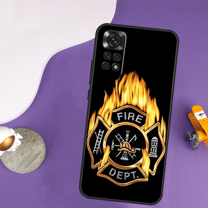 Firefighter Fire Fireman Case For Xiaomi Redmi Note 13 14 Pro 12 9 10 11 Pro 10S 11S 12S Redmi 14C 13C 10C 12C Cover
