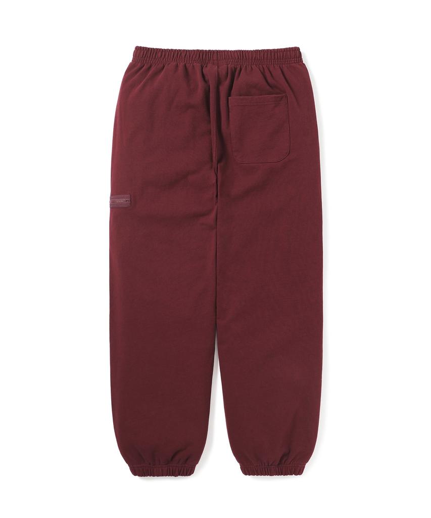 THISISNEVERTHAT Multi Zip Sweatpant Burgundy