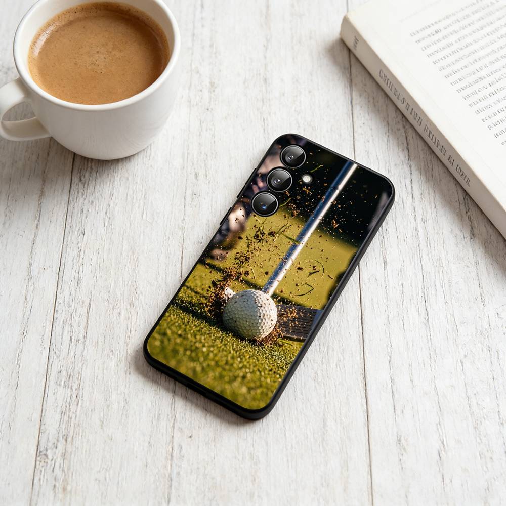 

the sport of golf Phone Case For Samsung Galaxy A73,A72,A71,A70,A53,A52,A51,Soft Silicone Black Cover Samsung a22 5g