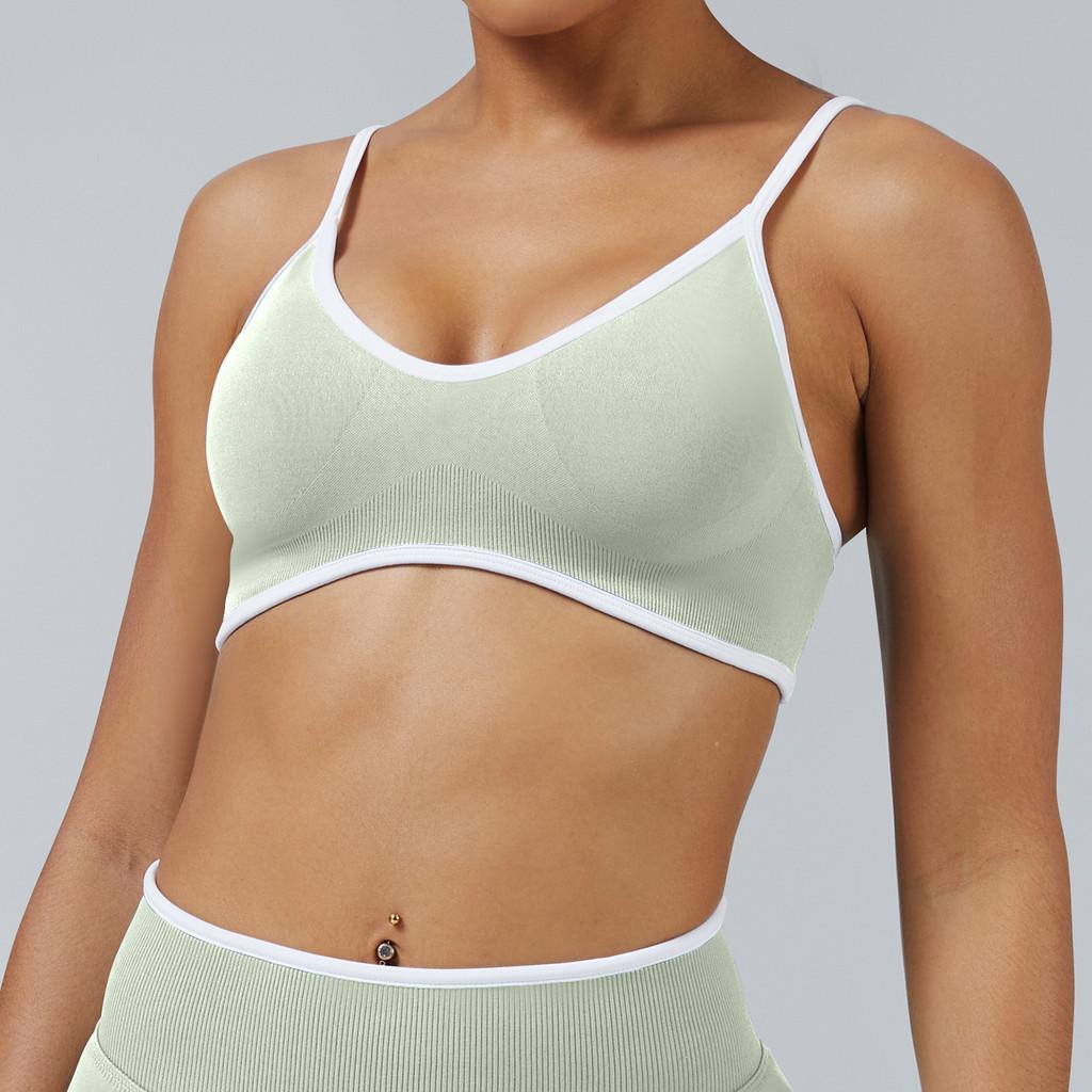 Youthful Activewear Sports Bra With Siliconefree Full Coverage Support For Yoga And Fitness Enthusiasts