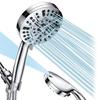A25F-10-Mode Handheld Shower Head Set With High Pressure, 59" Stainless Steel Hose And Adjustable Brass Bracket Included