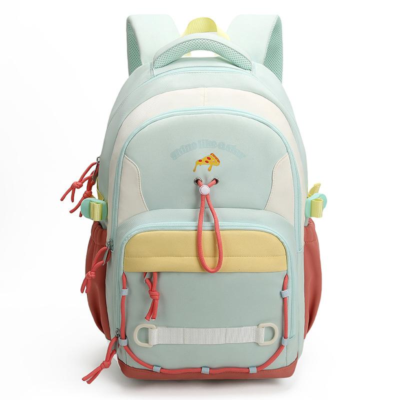 Schoolbag Schoolbag Ins Wind Girl Cute Korean Version High School Backpack Contrasting Color Foreign Style Backpack Storage Bag Wholesale
