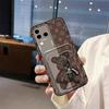 Card Slot Dirt-resistant Phone Case For VIVO S18 Pro/V30 Pro TPU Protective Cartoon Card Sleeve Graffiti Cute Soft Case