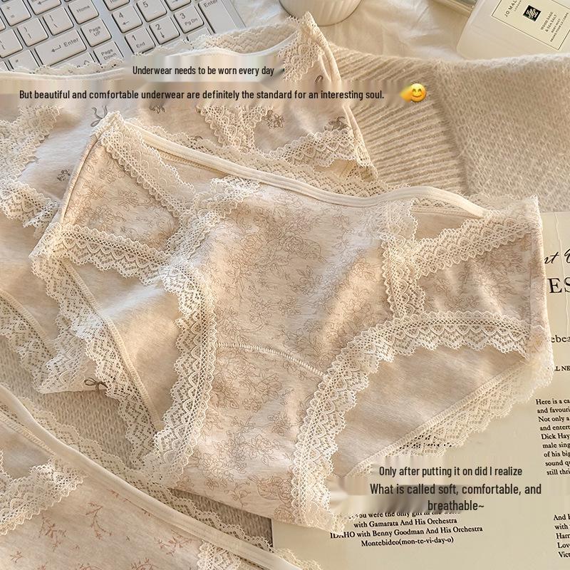 Hipster 10A Antibacterial Breathable Pure Cotton Women's Low-Waist Briefs