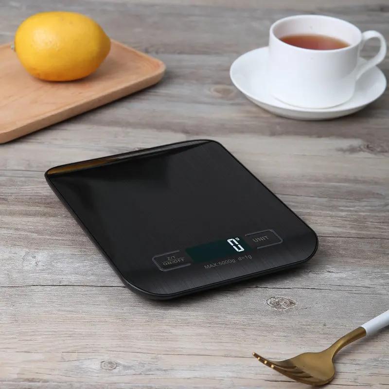 Kitchen Scale,Greater Goods Gray Food Scale,Digital Display Show Weight in Grams,Ounces,Milliliters,and Stainless Steel Platform