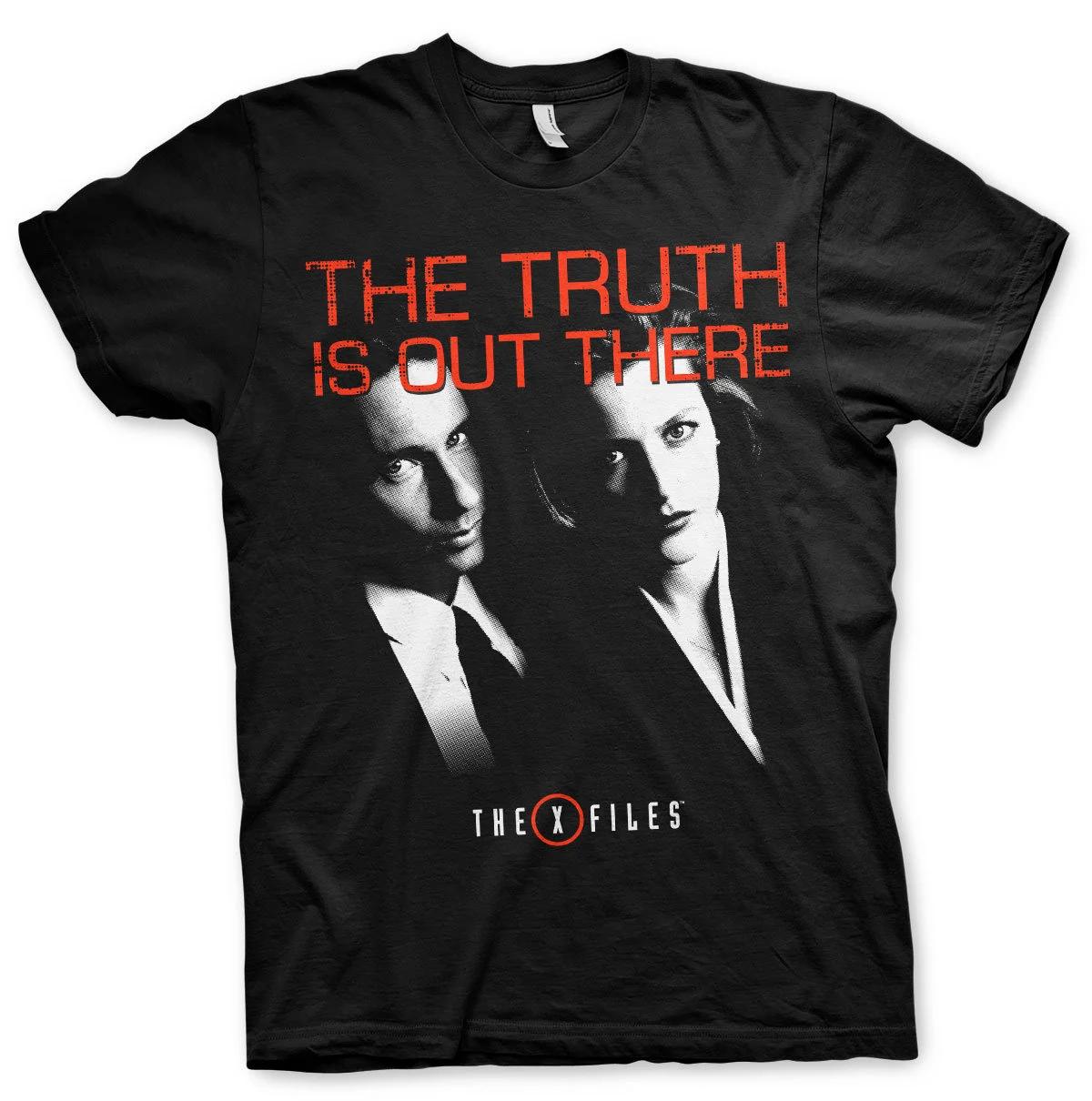 

XFiles Tshirt Black Scifi Tshirt Retro Movie Merchandise Mens Tshirt Summer New Suitable for Both Men and Women S
