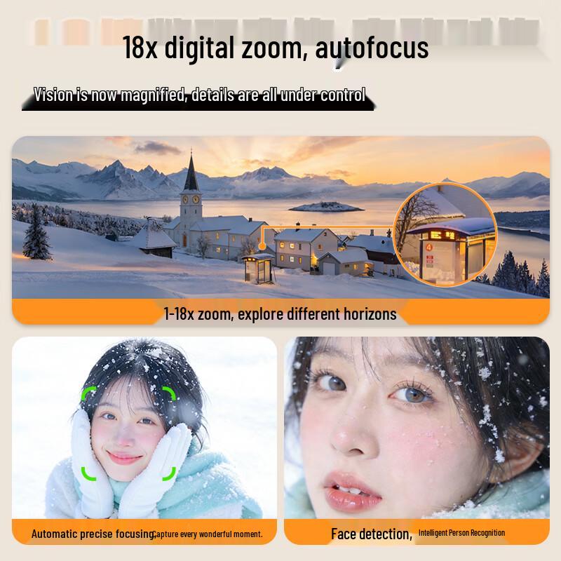 FAMUE 4K Vlogging CCD Digital Camera (CN version)