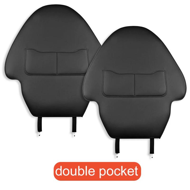For Tesla Model Y Model 3 Car Seatback Protector Mats Car Seat Back Protective Child Anti-Kick Mats Leather Interior Accessories