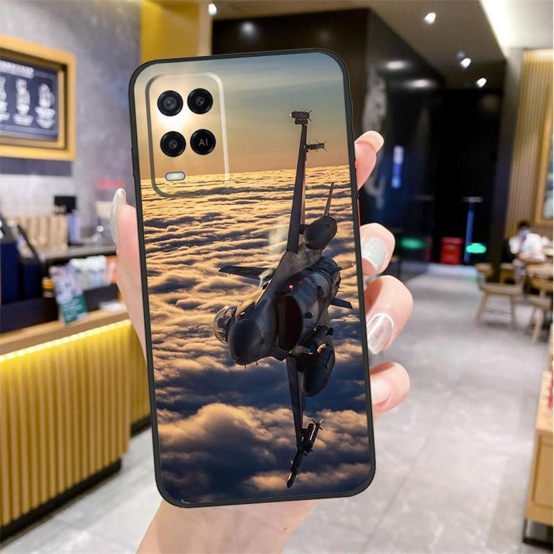 Military Aircraft Warship Fighter Case For Oppo A5 Pro A15 A17 A57 A77 A60 A80 A40 A18 A38 A58 A78 A98 A96 A76 A16 A94 A74 A54