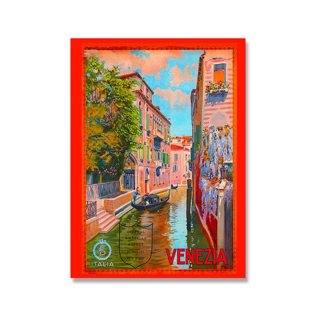 

Печать пейзажных плакатов в Италии, Франции, Флоренции, Флориде, Париже, Перу, Греции, винтажное туристическое городское рекламное искусство 21cm×30cm NoFrame