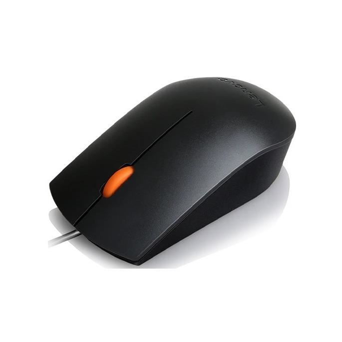 Rato - LENOVO - 300 - Com Fio - Ótico - 1600 dpi - Ergonómico